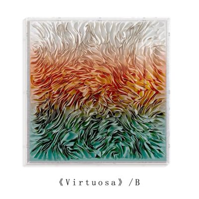 Strong color contrast effect Colorful Abstract Mixed Media Canvas Wall Art