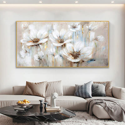 Hand Painted Oil Painting on Textured Canvas - Modern Abstract Style with Customized Size