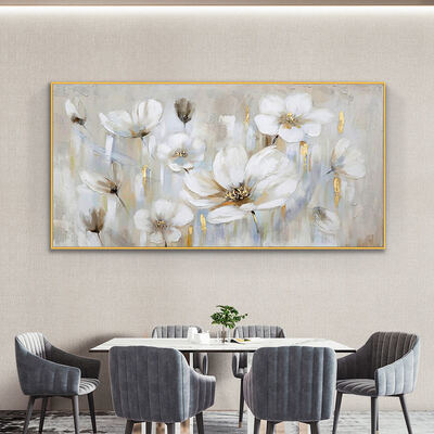 Hand Painted Oil Painting on Textured Canvas - Modern Abstract Style with Customized Size