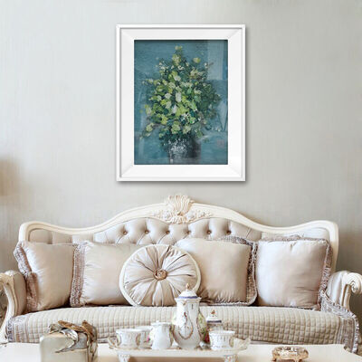 Modern Abstract Hand Painted Oil Painting with Relief Texture Customized Size Canvas Wall Art