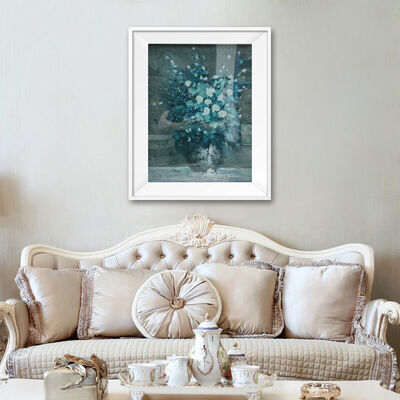 Modern Abstract Hand Painted Oil Painting with Relief Texture Customized Size Canvas Wall Art