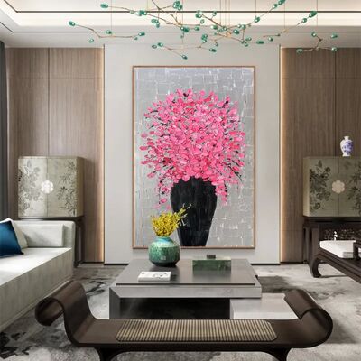 Modern Home Decor Thick Texture Abstract 3D Relief Hand Painted Oil Painting Canvas Wall Art with Customized Size