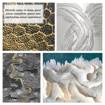 Customized Size Modern Abstract 3D Relief Texture Hand Painted Oil Painting Canvas Art for Home Decor