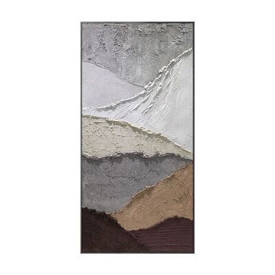 Customized Size Hand Painted Oil Painting with Hand Applied Gold Leaf and Eco-Friendly Acrylics on Canvas Wall Art