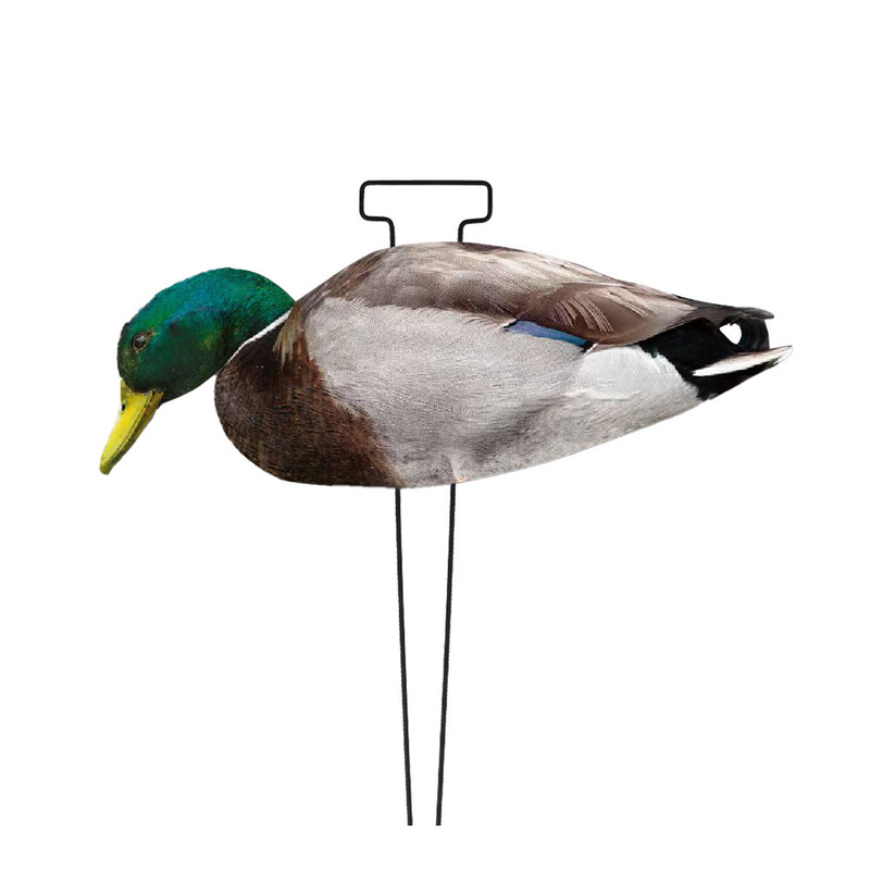 Waterproof PP Board Mallard Duck Silhouette Decoys Anti Reflective Design 20" Stake