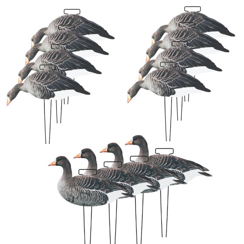 Waterproof Plastic Lifelike Anti Scratch Silhouette Geese Decoy For Specklebelly Goose Hunting