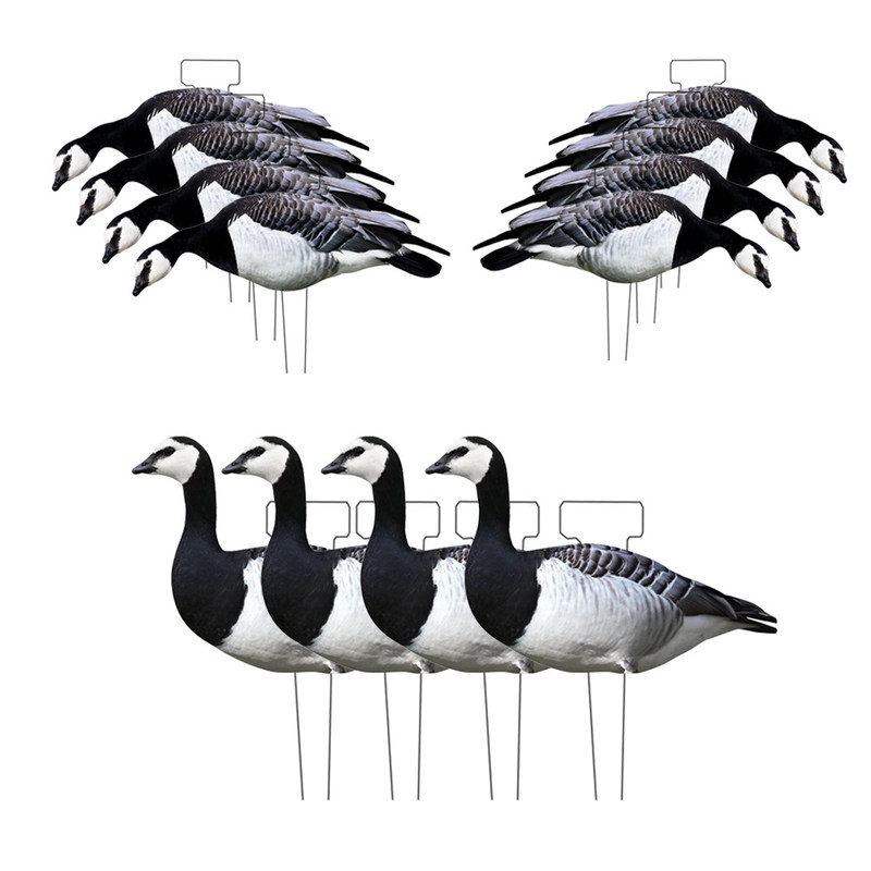 Reusable Plastic Lifelike Silhouette Geese Decoy Bait For Black Barnacle Goose Hunting