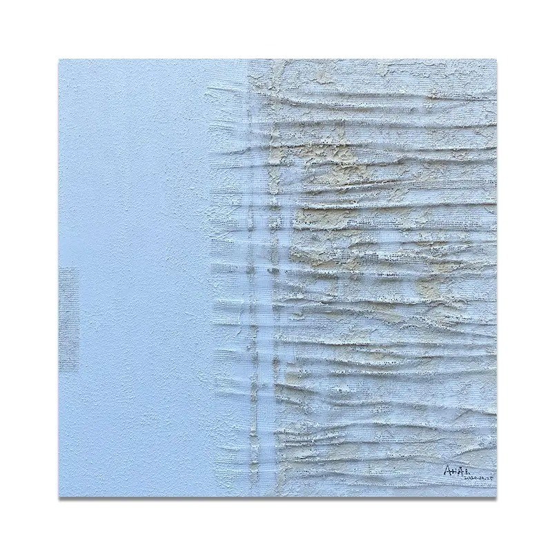 Abstract Style Vertical Stripes Thick Texture Canvas Painting A Statement Piece for Your Home