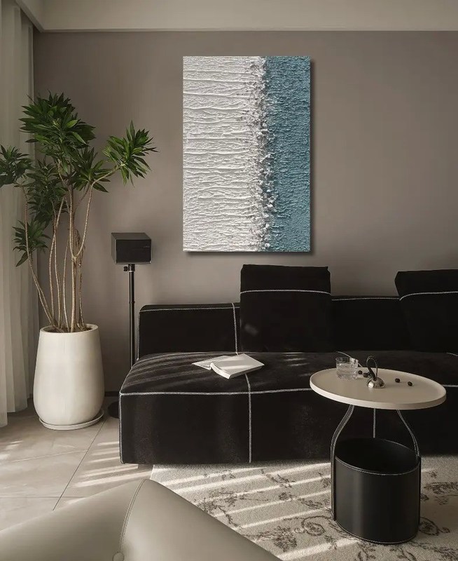 Home Living Room Decor Painting 3d Abstract Canvas Oil Painting with Customized Size Accepted Relief Wall Painting